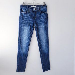 KanCan Skinny Jeans Denim Size 26 Blue Washed Whiskered